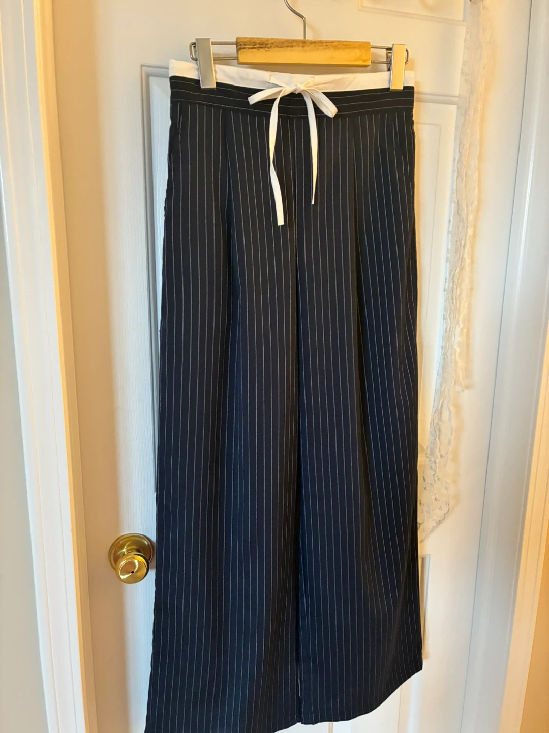Aritzia Pinstripe Trousers