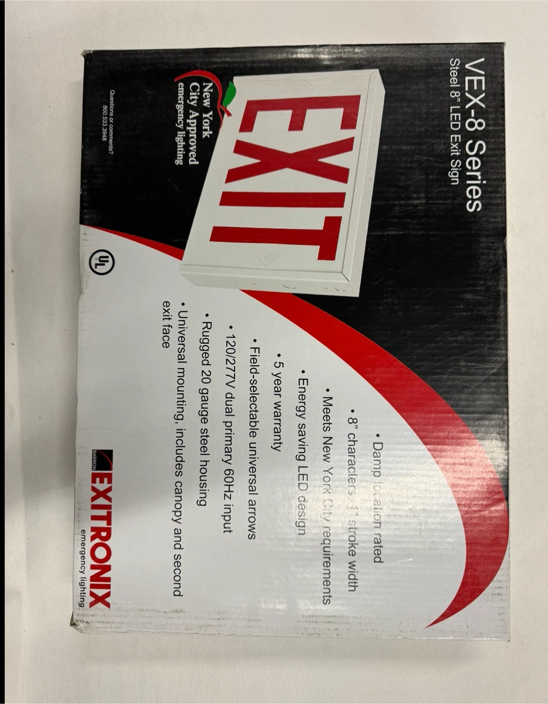 Exitronix VEX-8 Series LED Exit Sign - photo 3