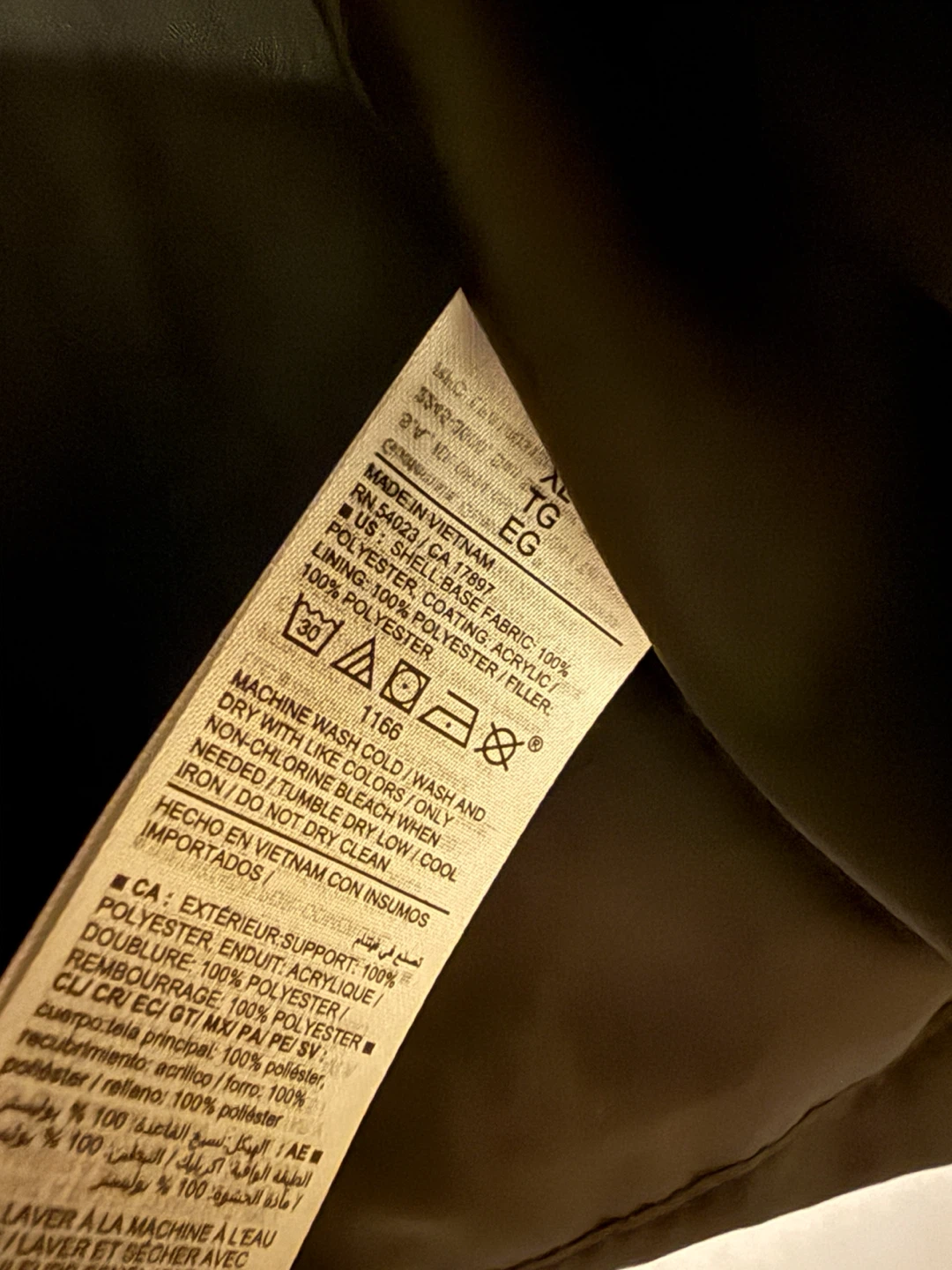 Old Navy Black Puffer Jacket XL - photo 2