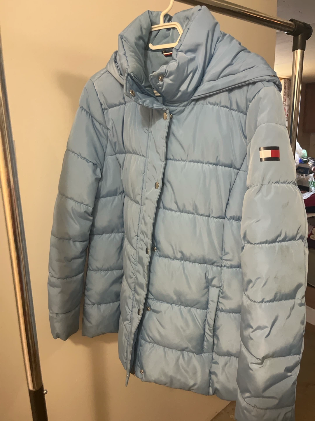 Tommy Hilfiger Puffer Jacket - Light Blue - L/G