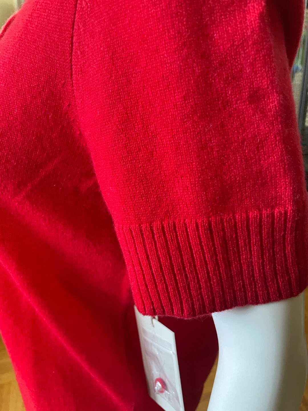 Joie 100% Cashmere Red Short Sleeve Cardigan - photo 5