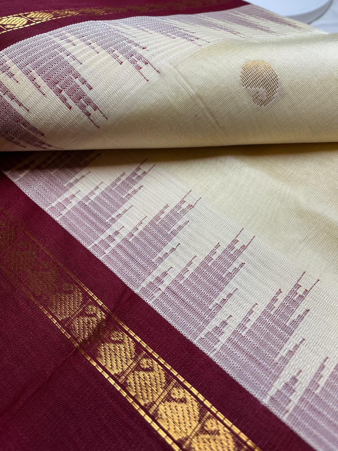 Silk cotton saree Handloom - photo 2
