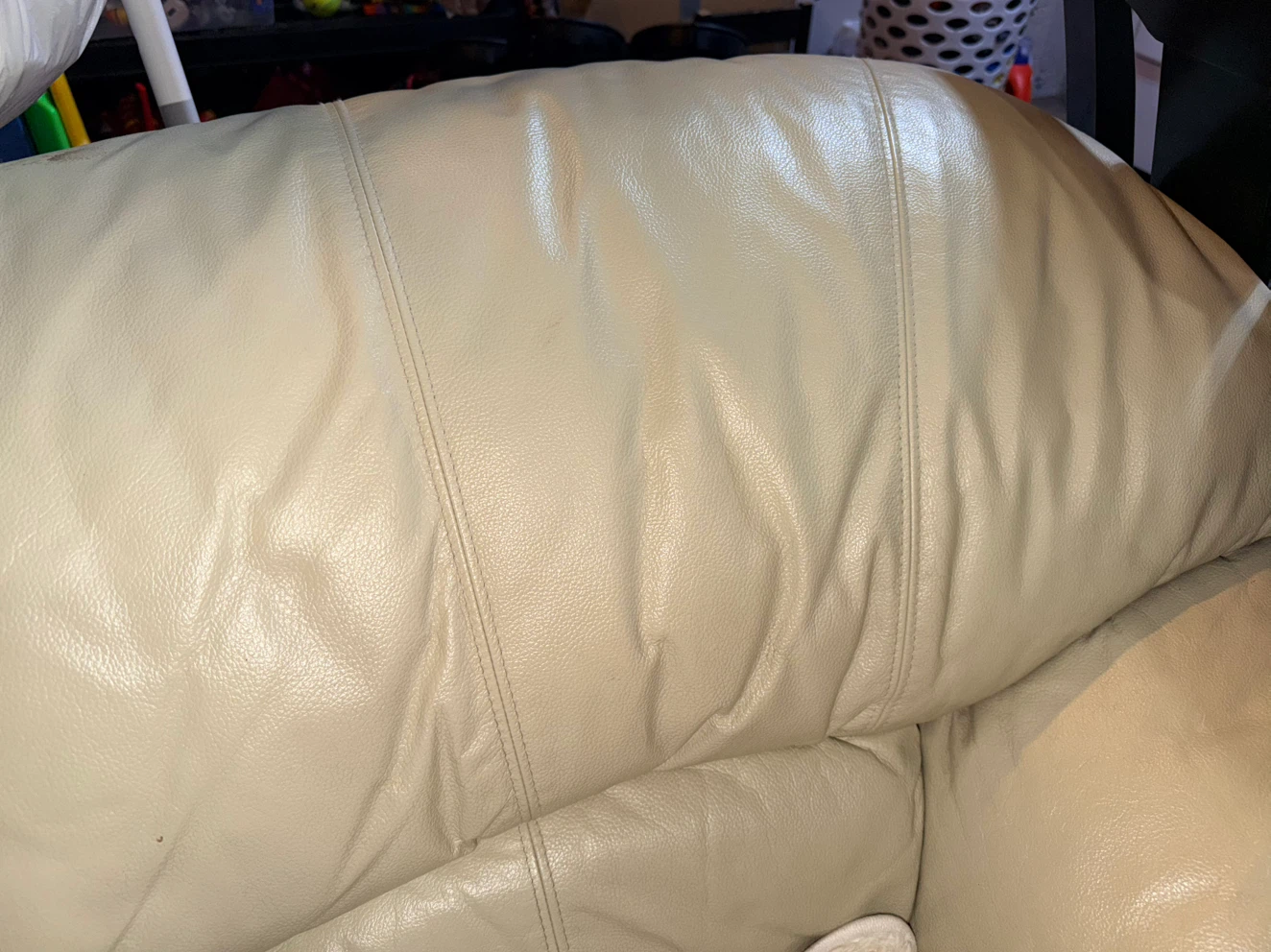 Cream 3 seater sofa - photo 5
