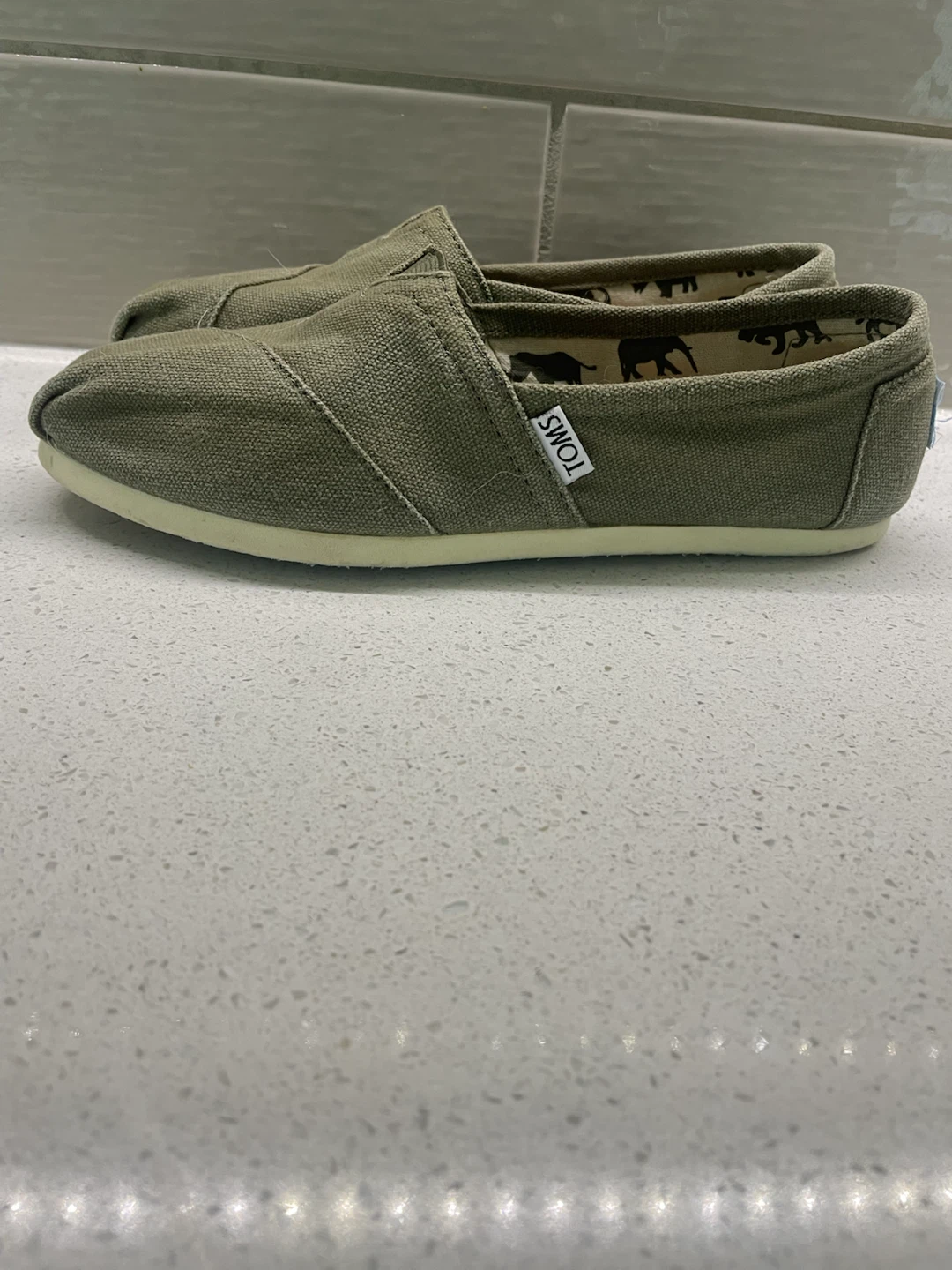 Olive Green TOMS Canvas Shoes - photo 3