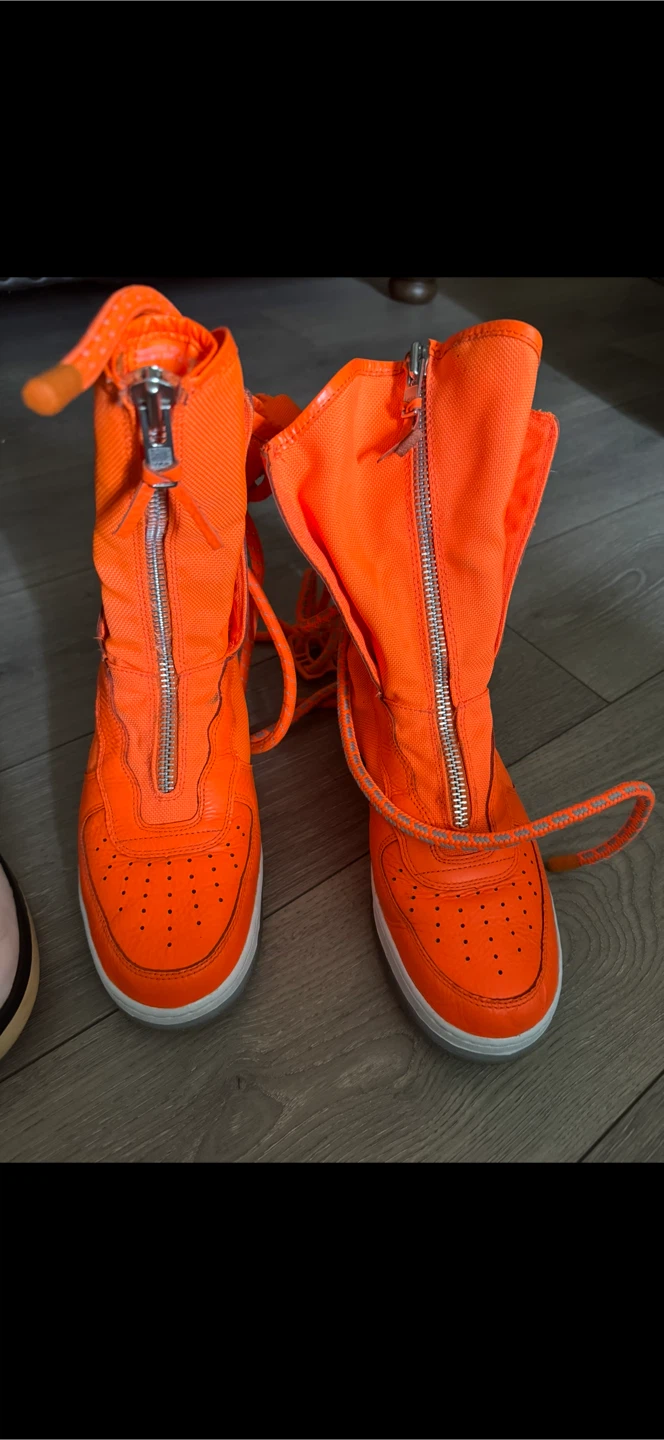 Nike Air Force 1 High Zip Boots Orange - photo 2