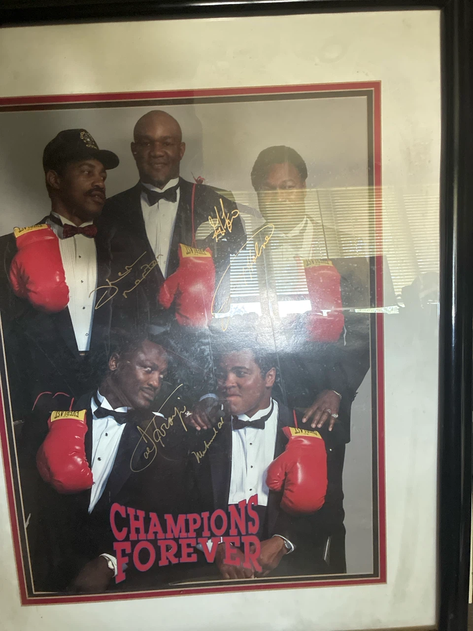 Autographed "Champions Forever" Boxing Photo