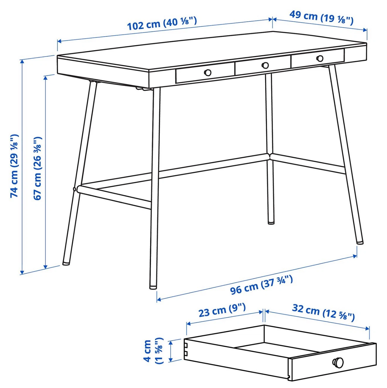 IKEA LILLÅSEN Bamboo Desk – Excellent Condition - photo 4