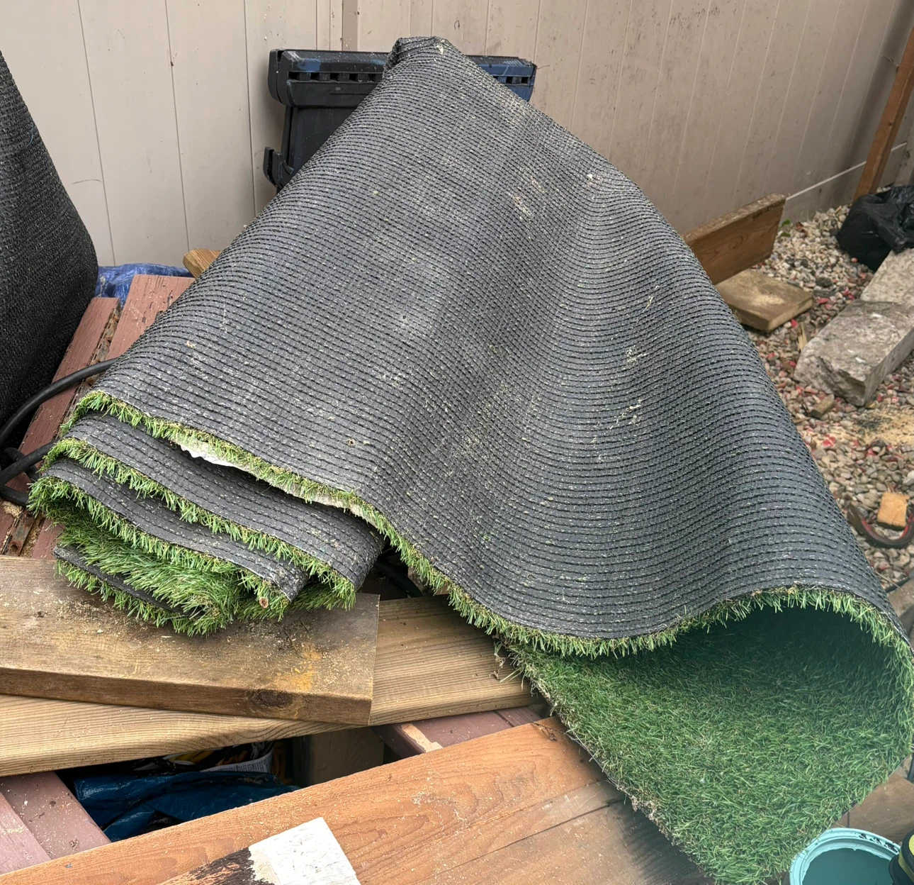 Artificial grass turf roll