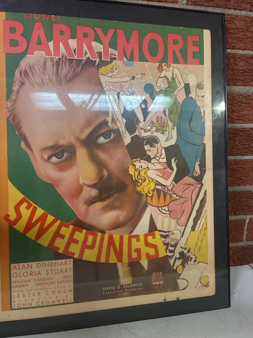 Lionel Barrymore Sweeping Movie Poster