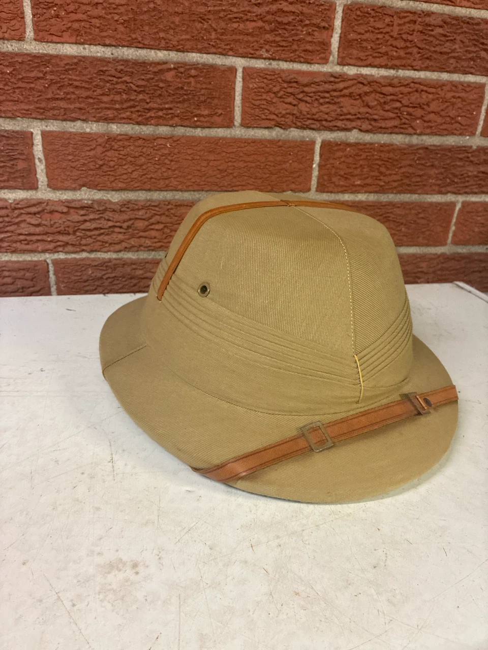 Khaki Pith Helmet Safari Hat