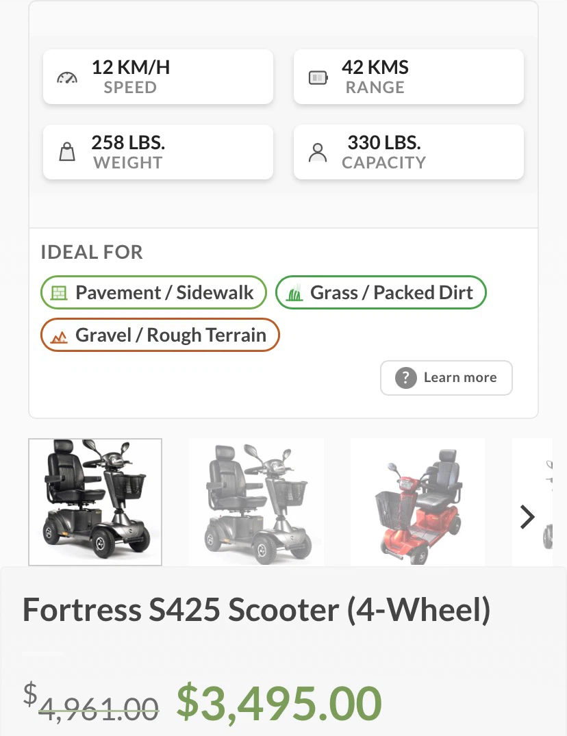 Fortress S425 Scooter