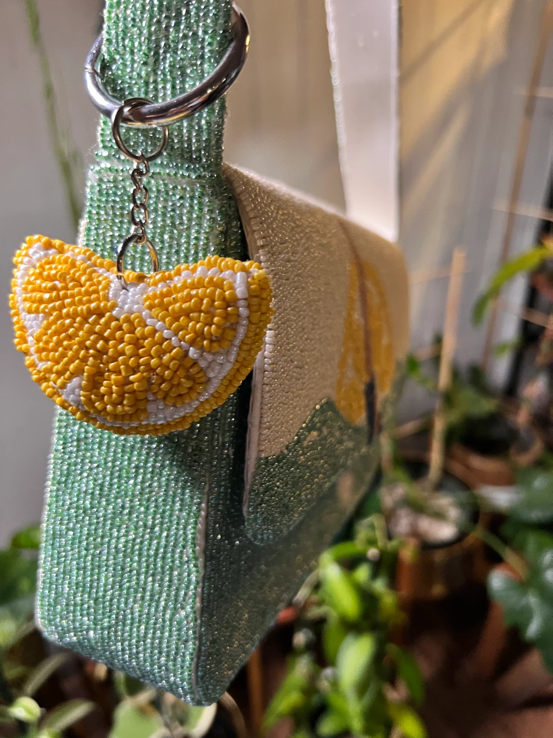Beaded Lemon and Diver Handbag - photo 2