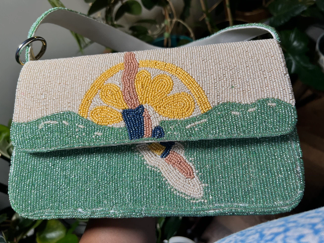 Beaded Lemon and Diver Handbag - photo 3
