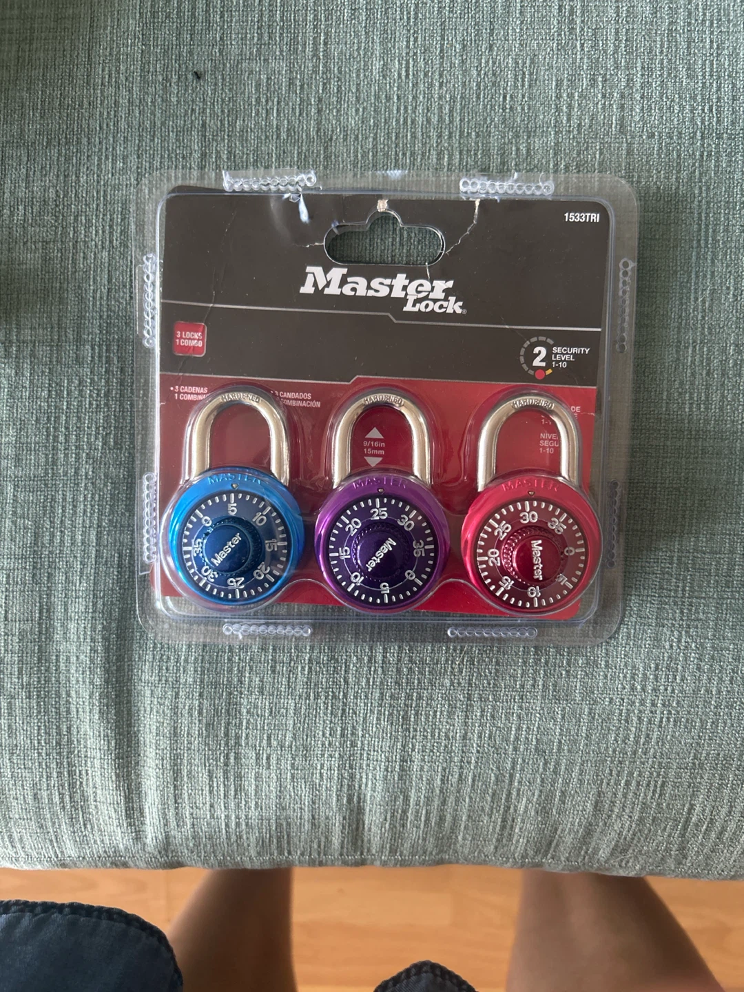Master Lock Combination Padlocks - 3 Pack