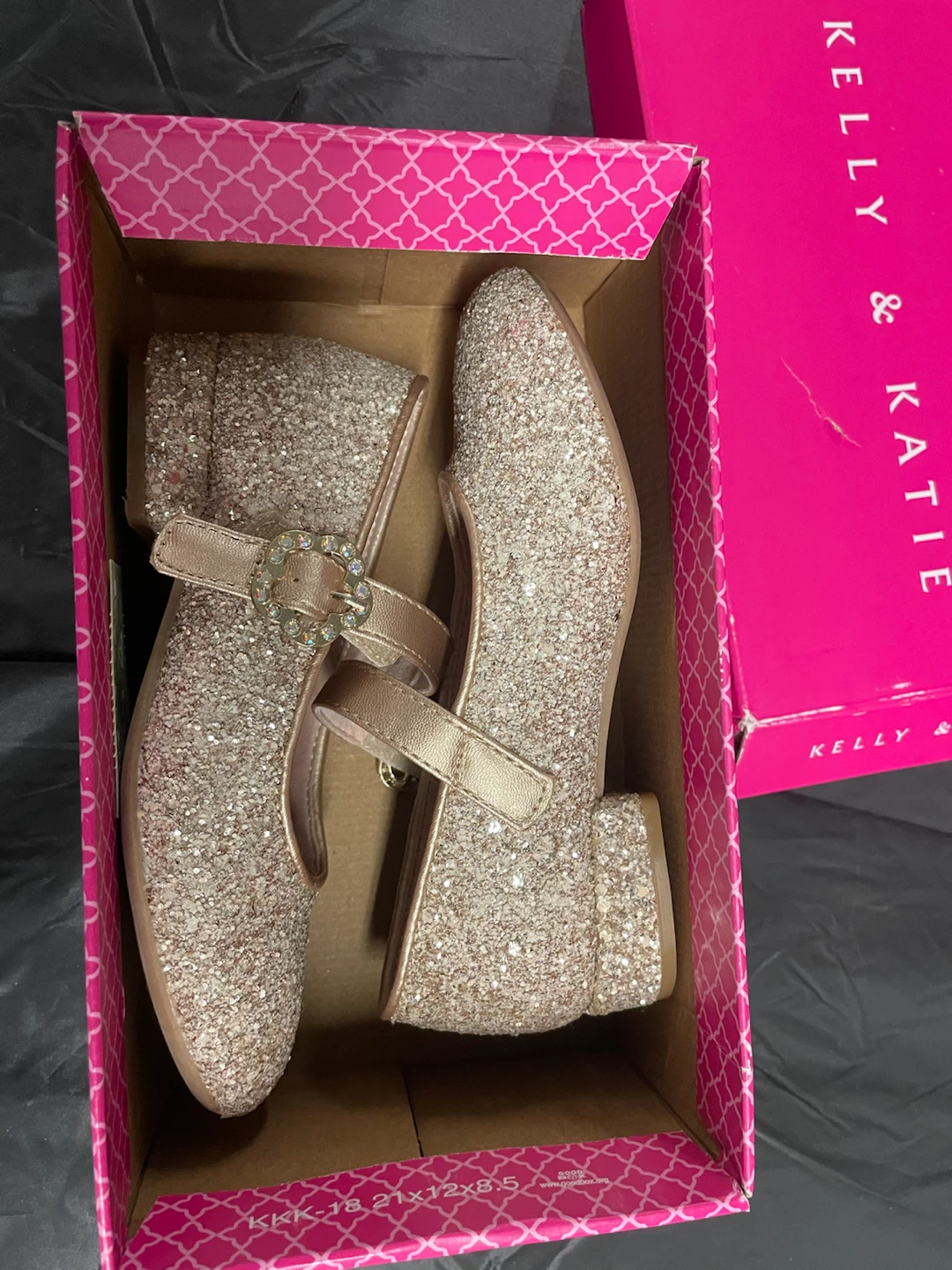 Kelly & Katie Girls’ Glitter Mary Jane Shoes — Size 10 - photo 2