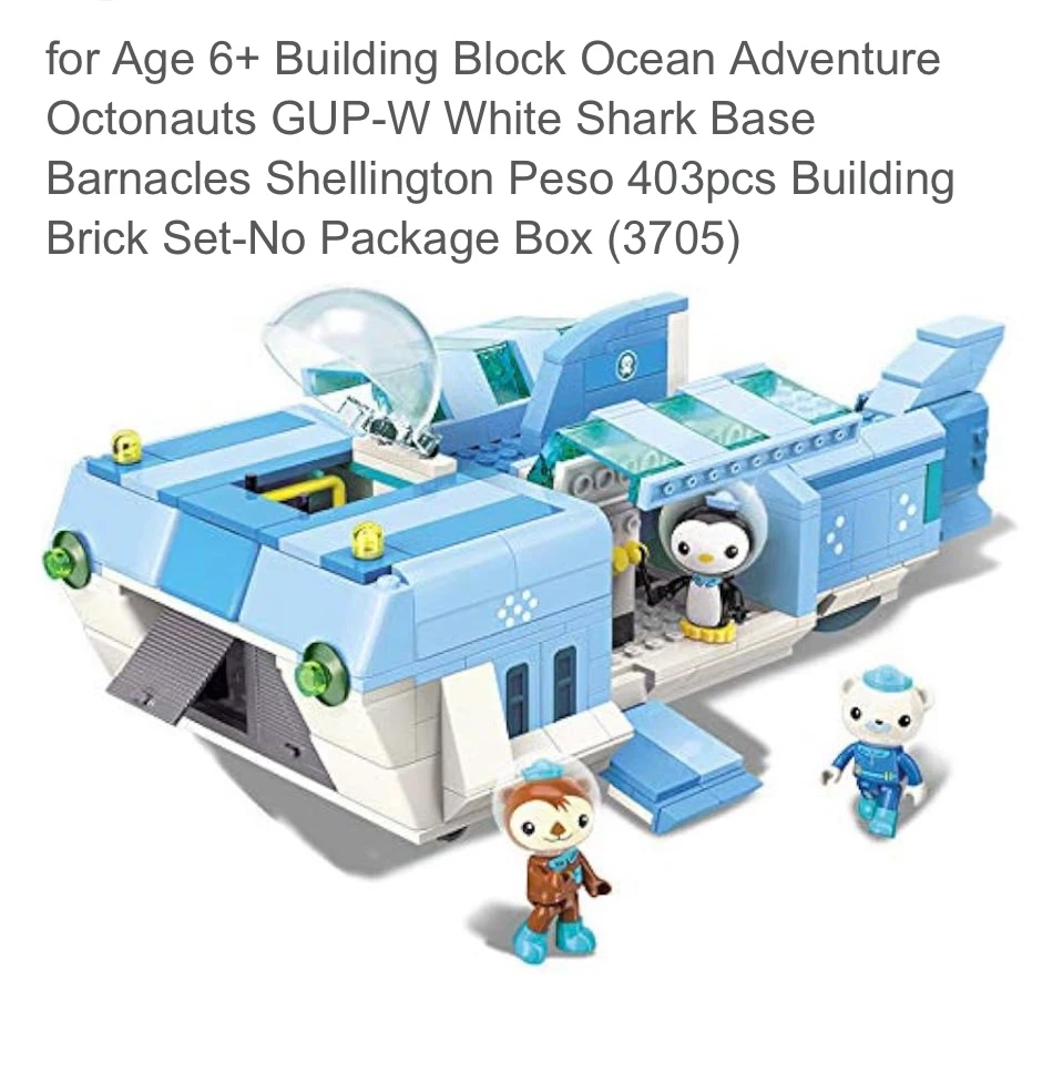 Octonauts GUP-W White Shark Base Building Set - photo 2