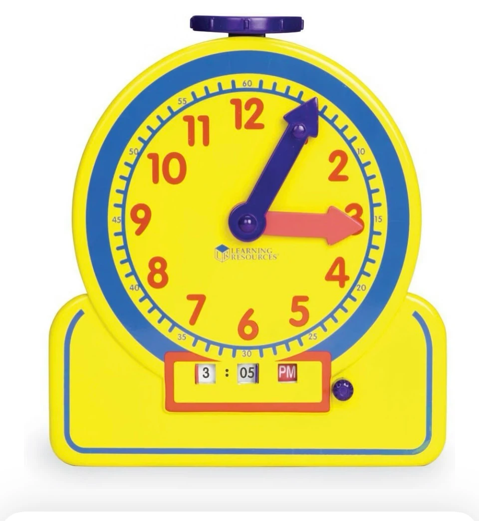 Learning Resources Primary Time Teacher Jr. Clock