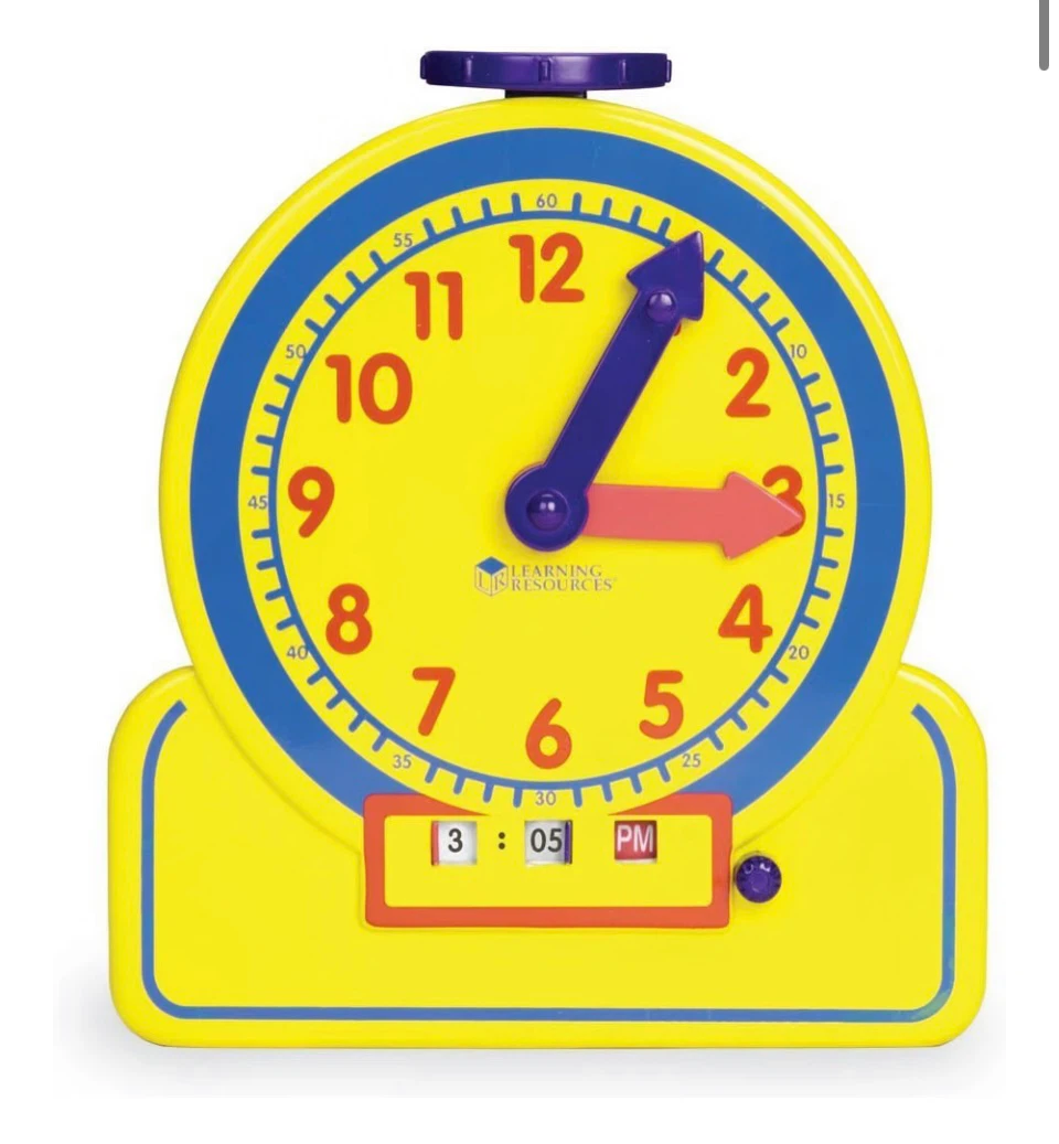 Learning Resources Primary Time Teacher Jr. Clock - photo 4