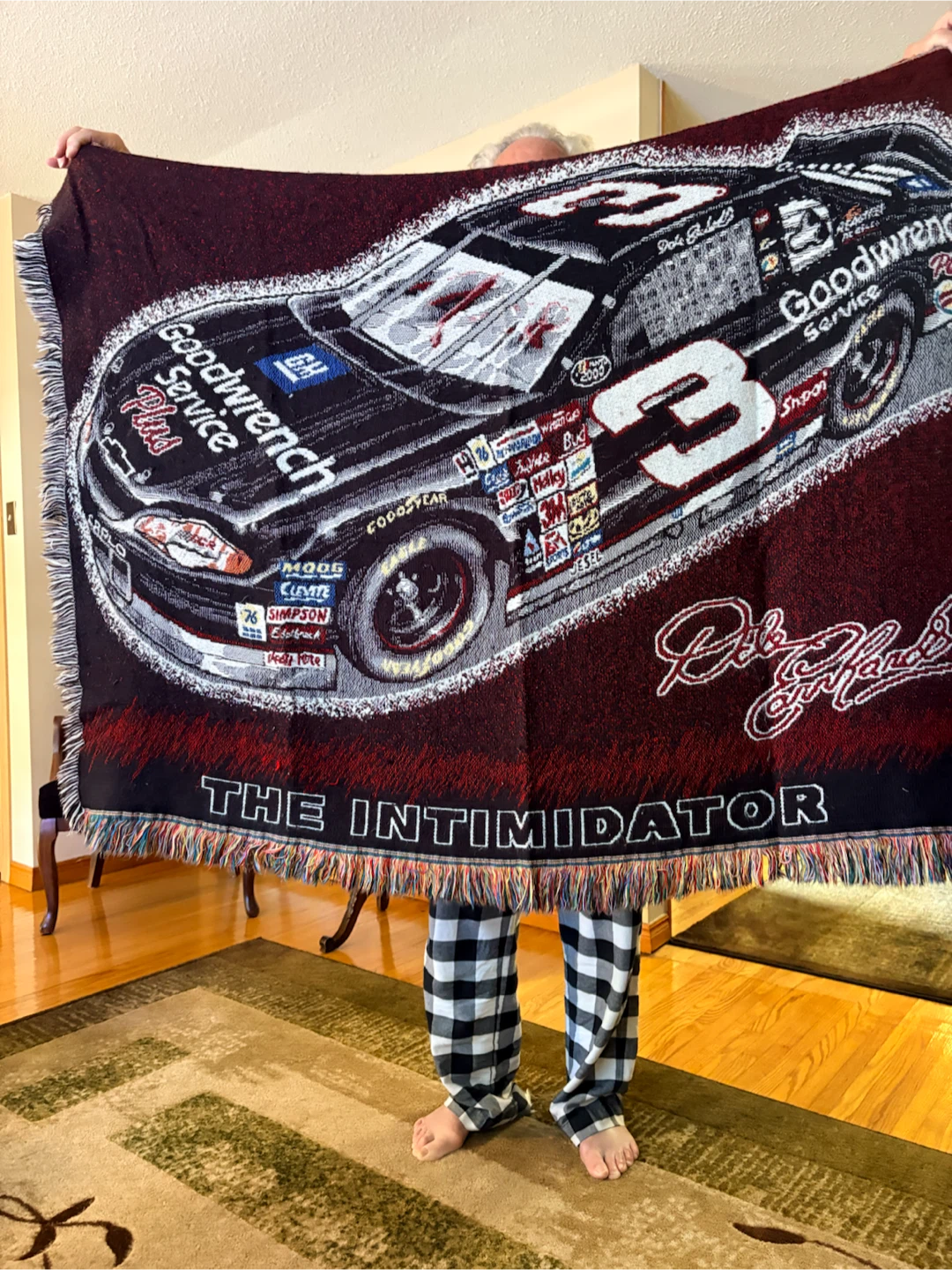Dale Earnhardt #3 "The Intimidator" Woven Blanket
