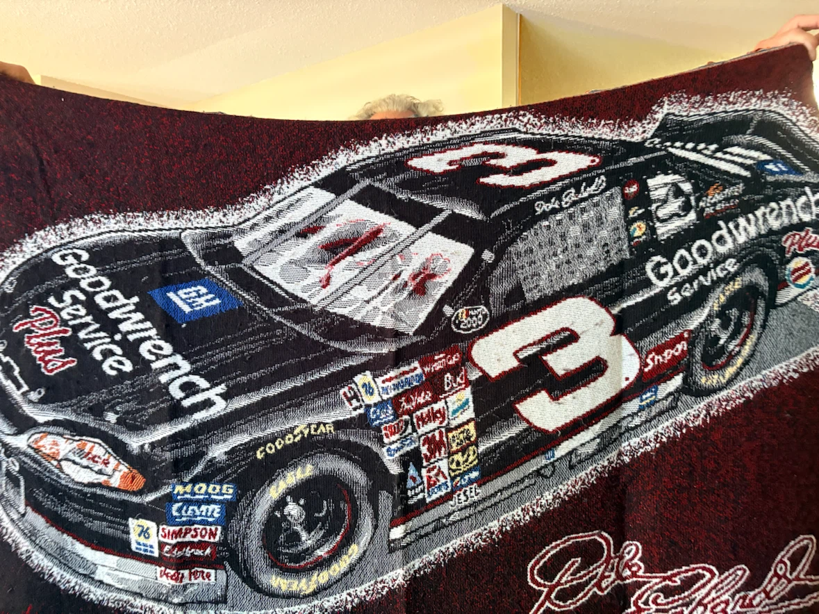 Dale Earnhardt #3 "The Intimidator" Woven Blanket - photo 3
