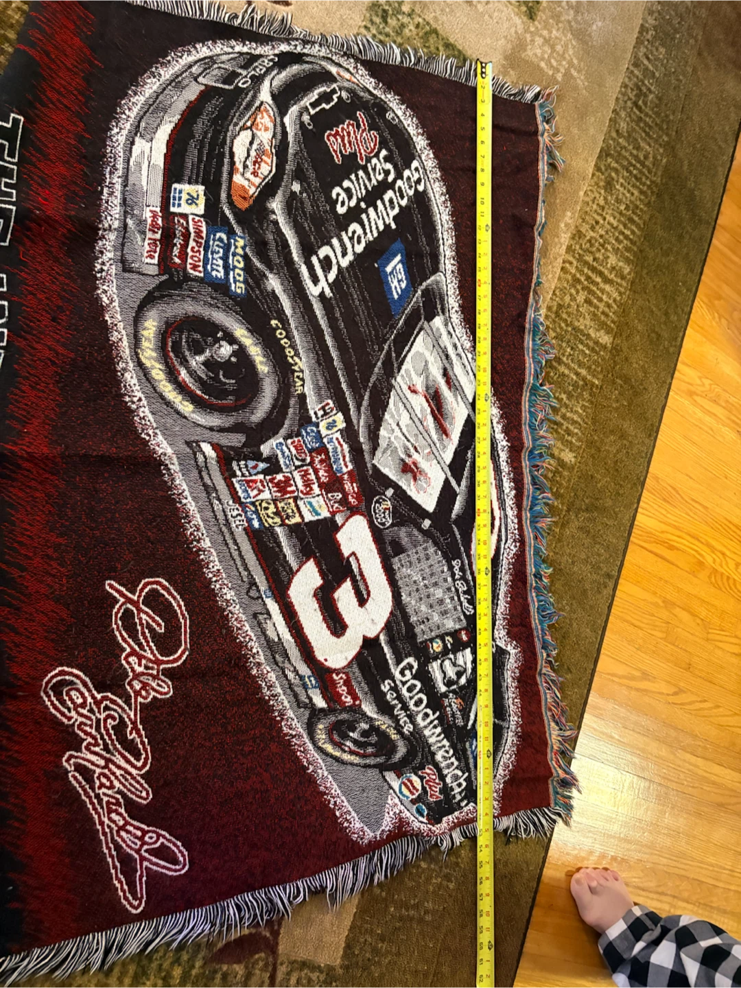 Dale Earnhardt #3 "The Intimidator" Woven Blanket - photo 4