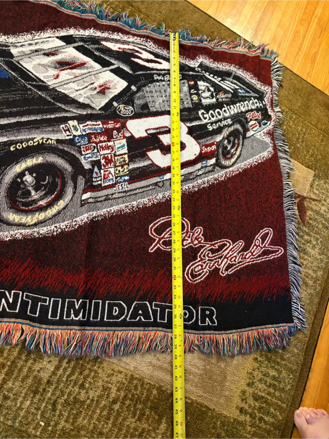 Dale Earnhardt #3 "The Intimidator" Woven Blanket - photo 5