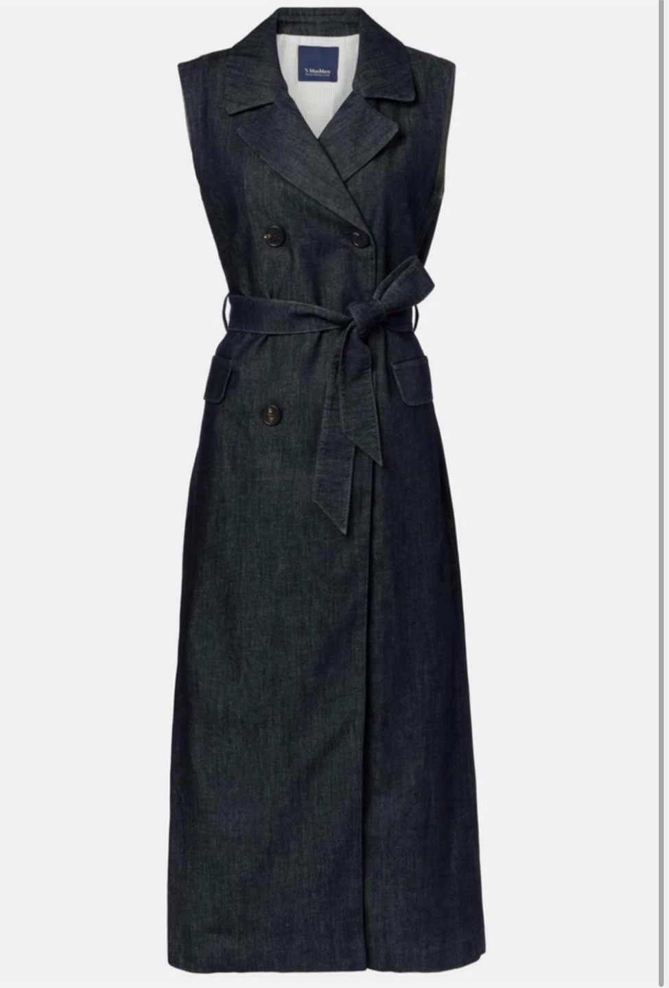 PAID $1100! NWT Max Mara Greta belted denim dress size 2 + 10! - photo 4
