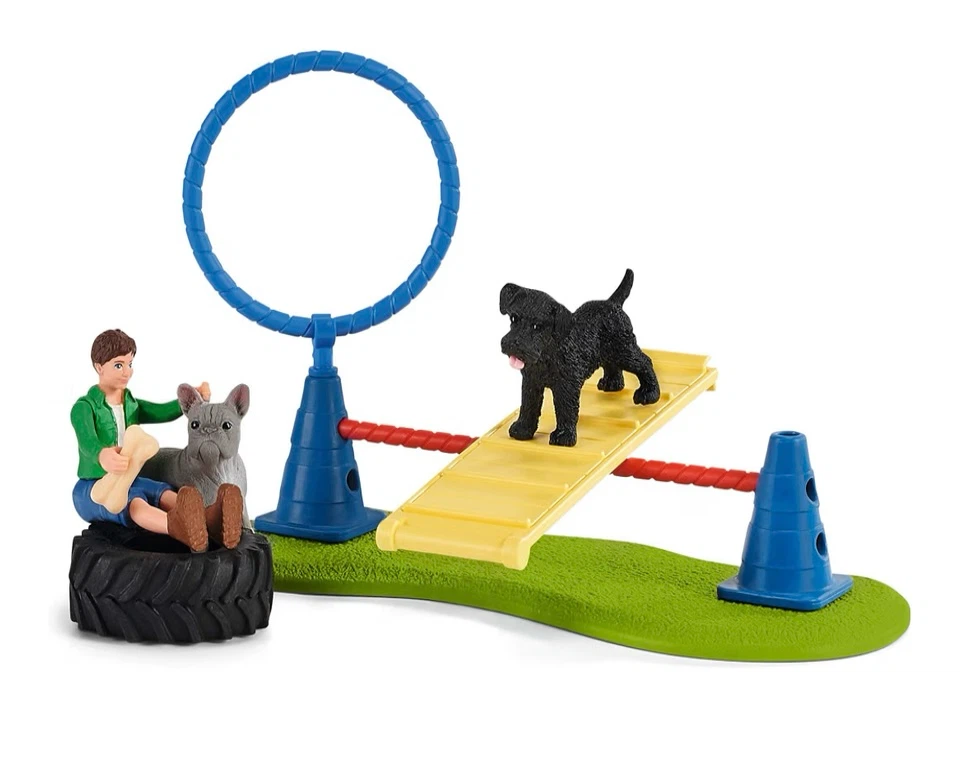 Schleich Farm World Puppy Agility Training Playset