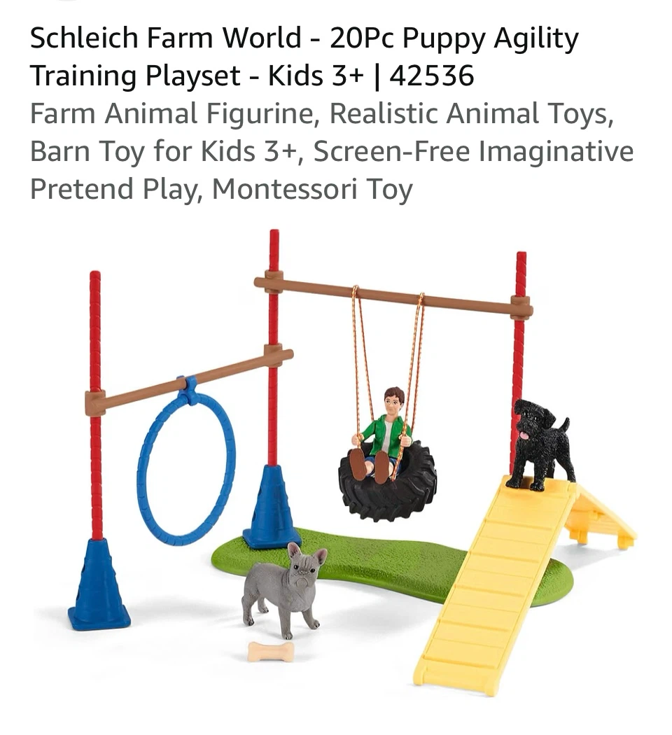 Schleich Farm World Puppy Agility Training Playset - photo 5