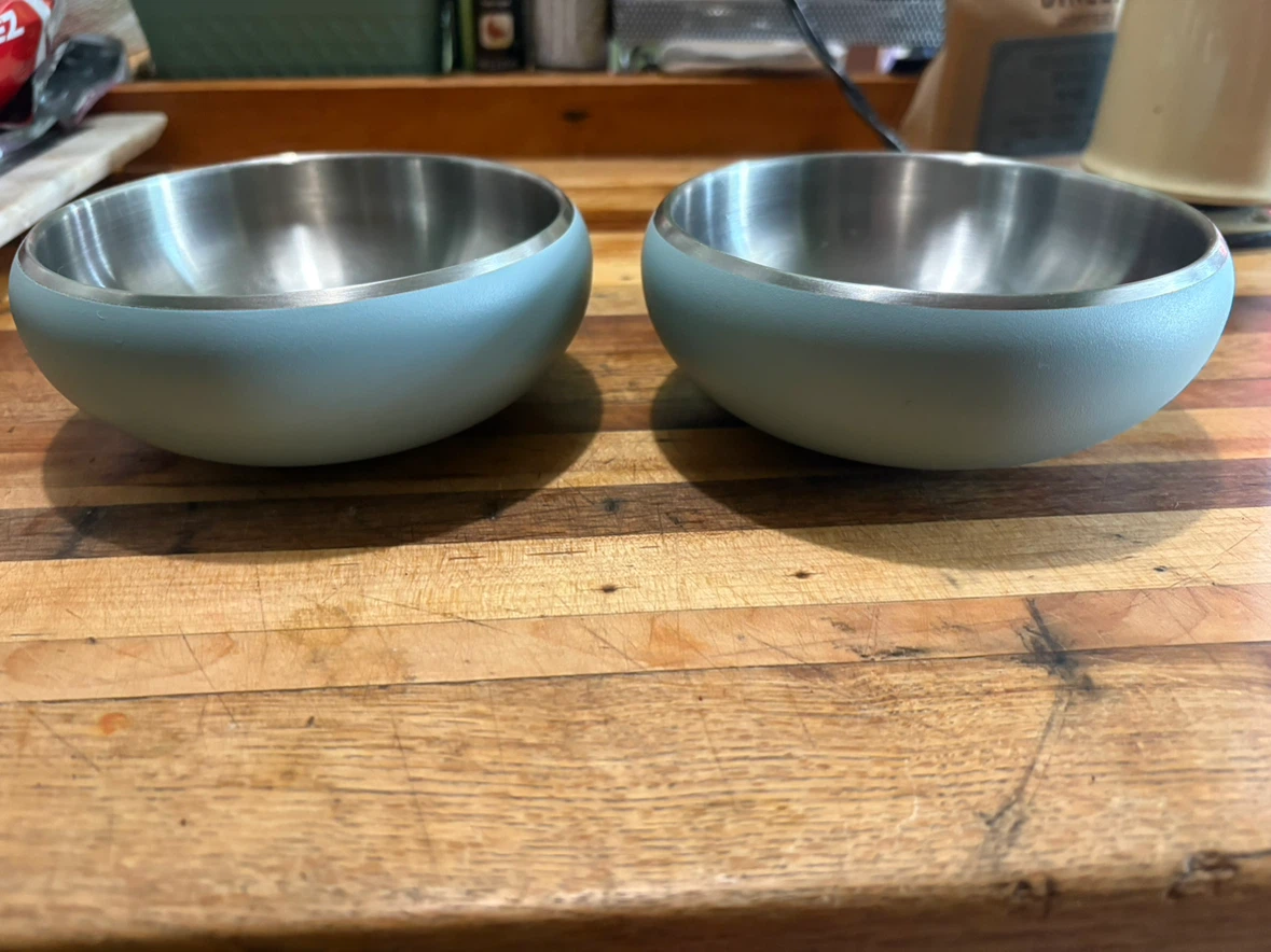 Set of 2 Blue Pet Dishes