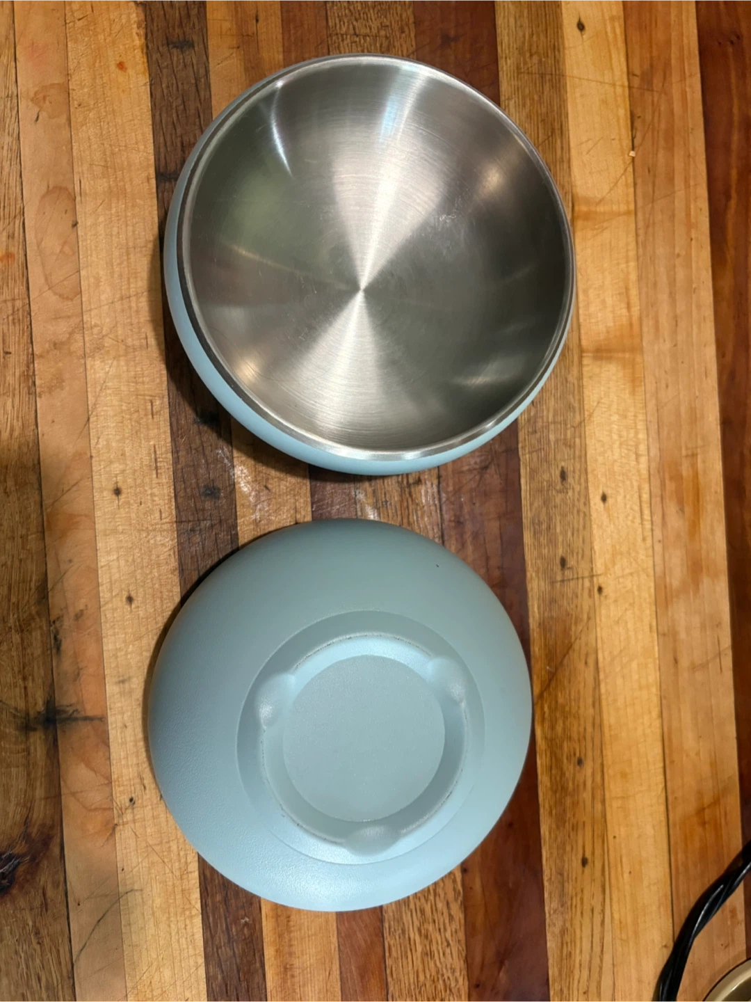 Set of 2 Blue Pet Dishes - photo 2