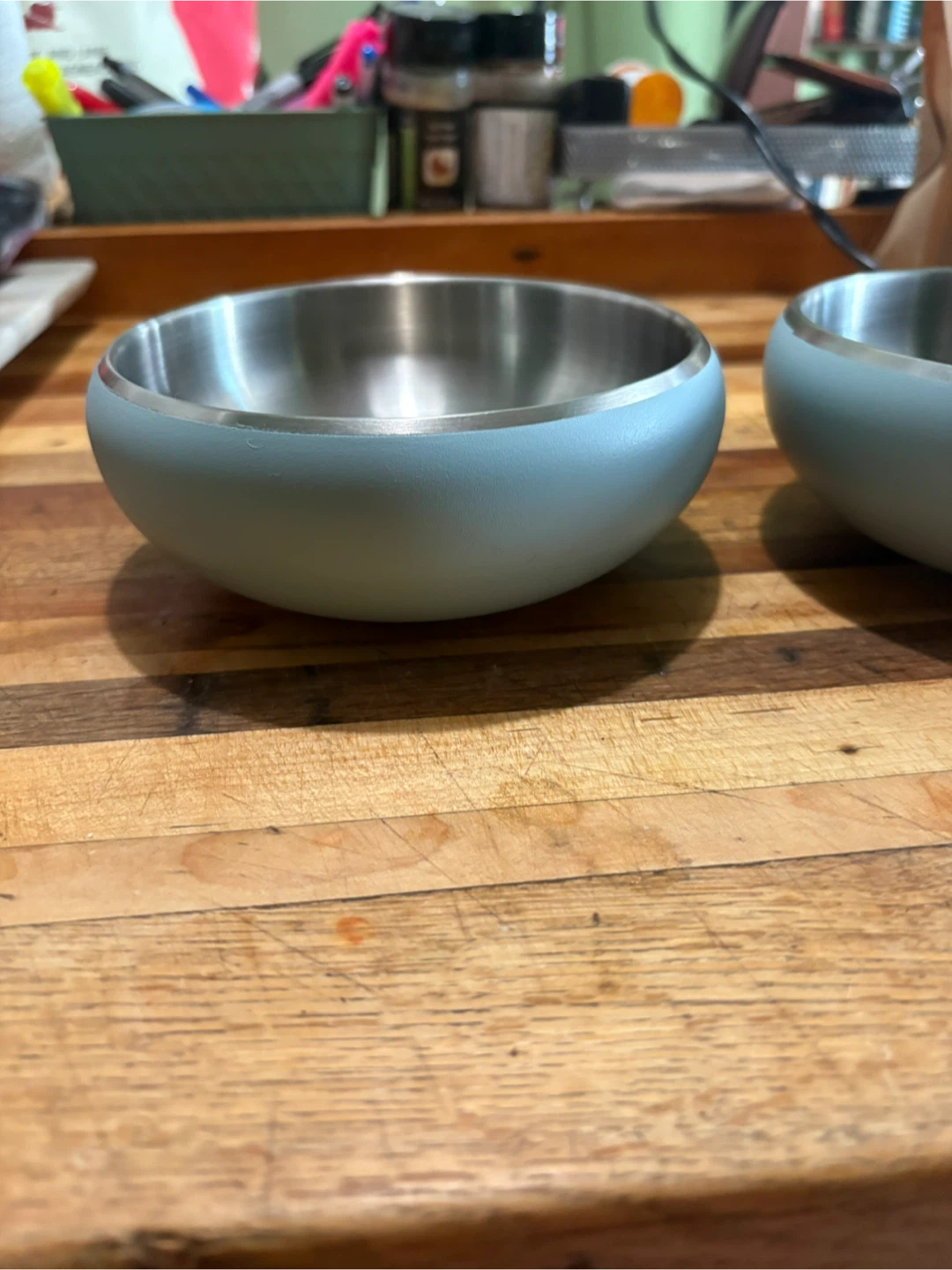 Set of 2 Blue Pet Dishes - photo 5