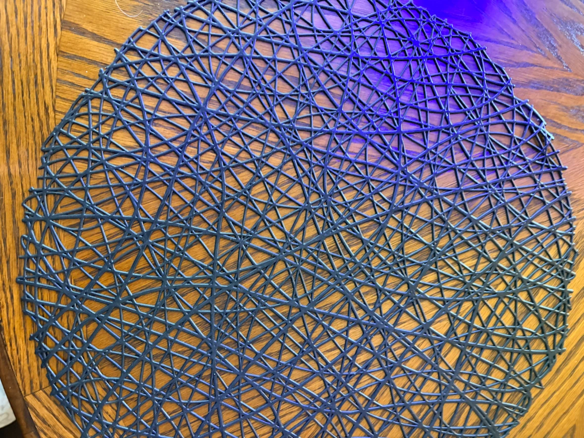 Round Woven Placemat 6 plastic