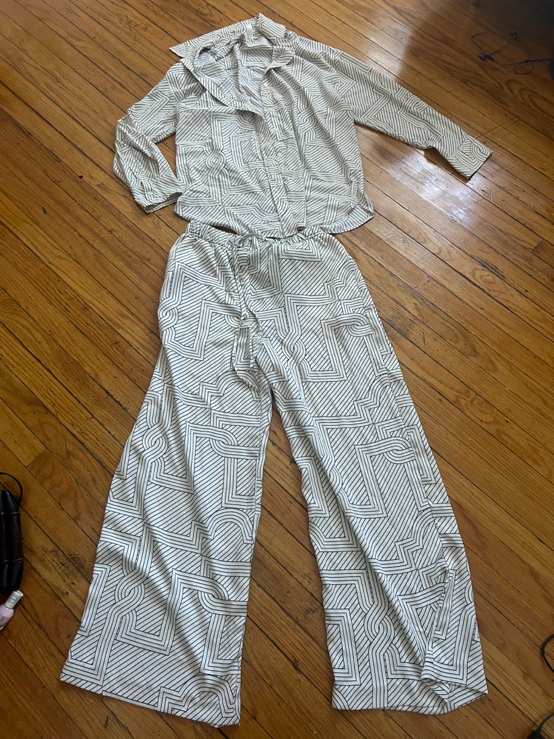 H&M Patterned Two-Piece Set