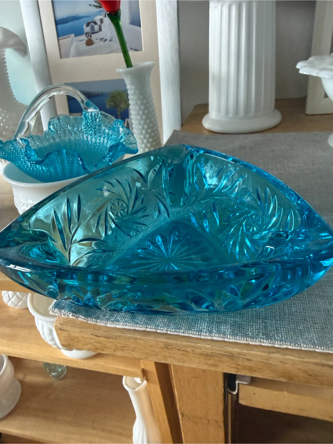 Vintage Blue Glass Decorative Collection - photo 3