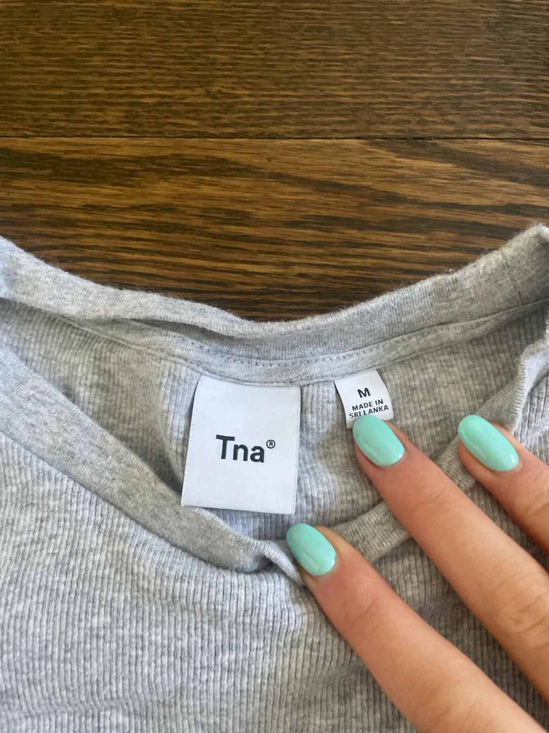 Tna grey ribbed t-shirt - photo 2
