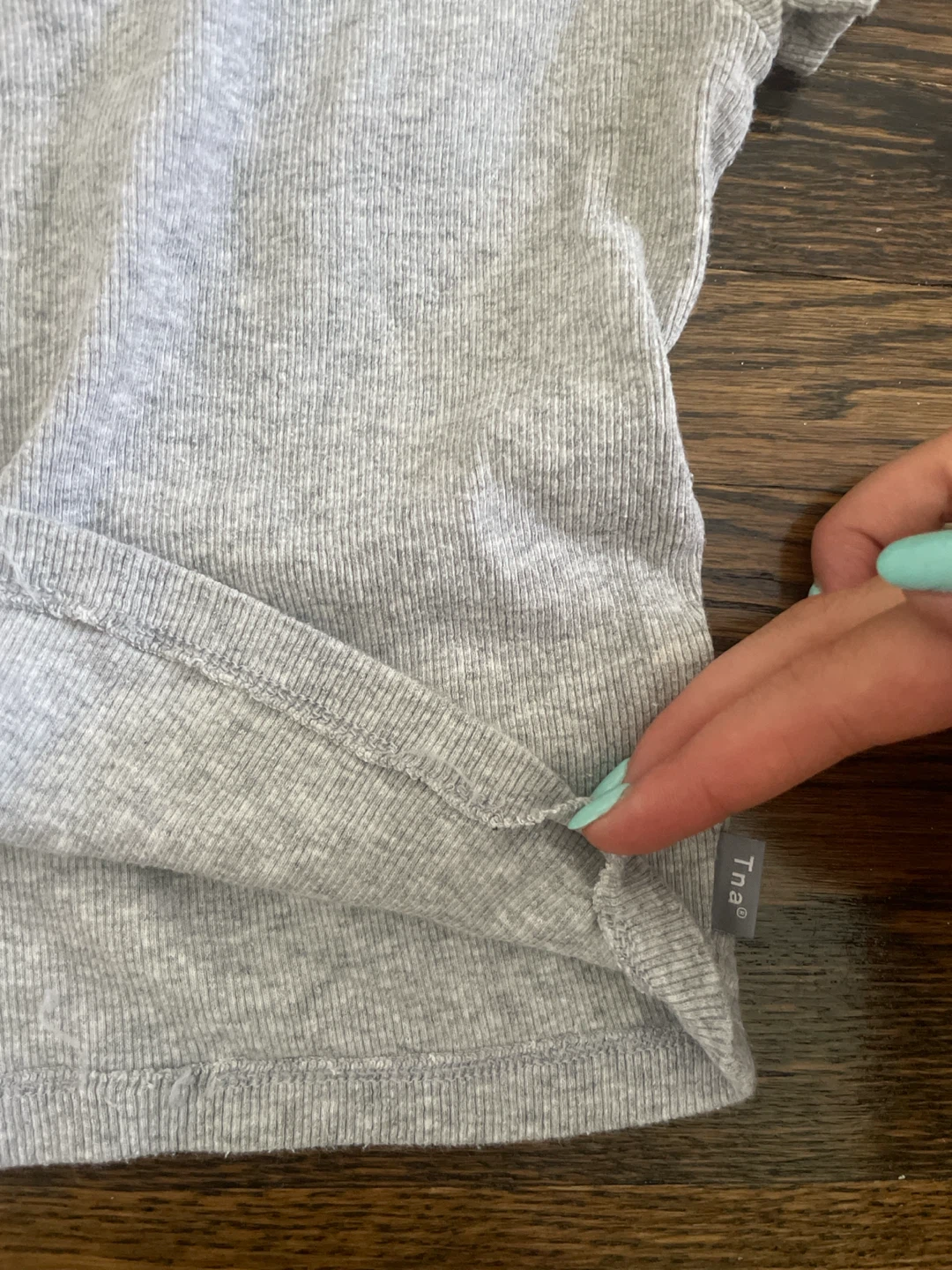 Tna grey ribbed t-shirt - photo 4