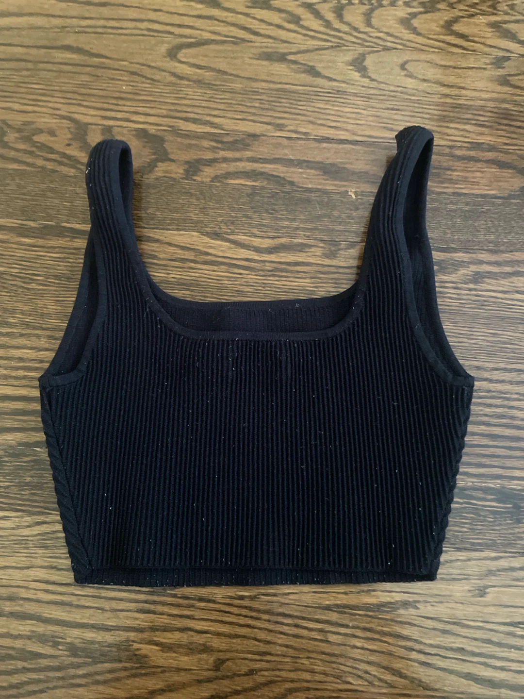Babaton Ribbed Black Crop Top - photo 3