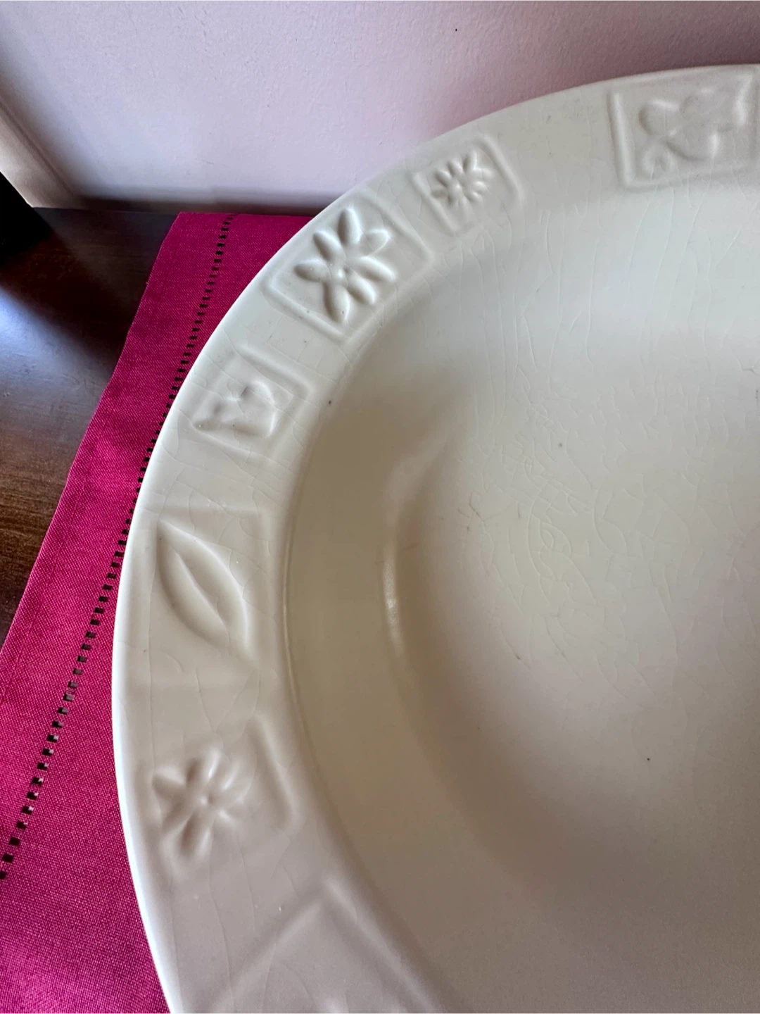 Cream-coloured Italian Ceramic Serving Bowl - photo 2