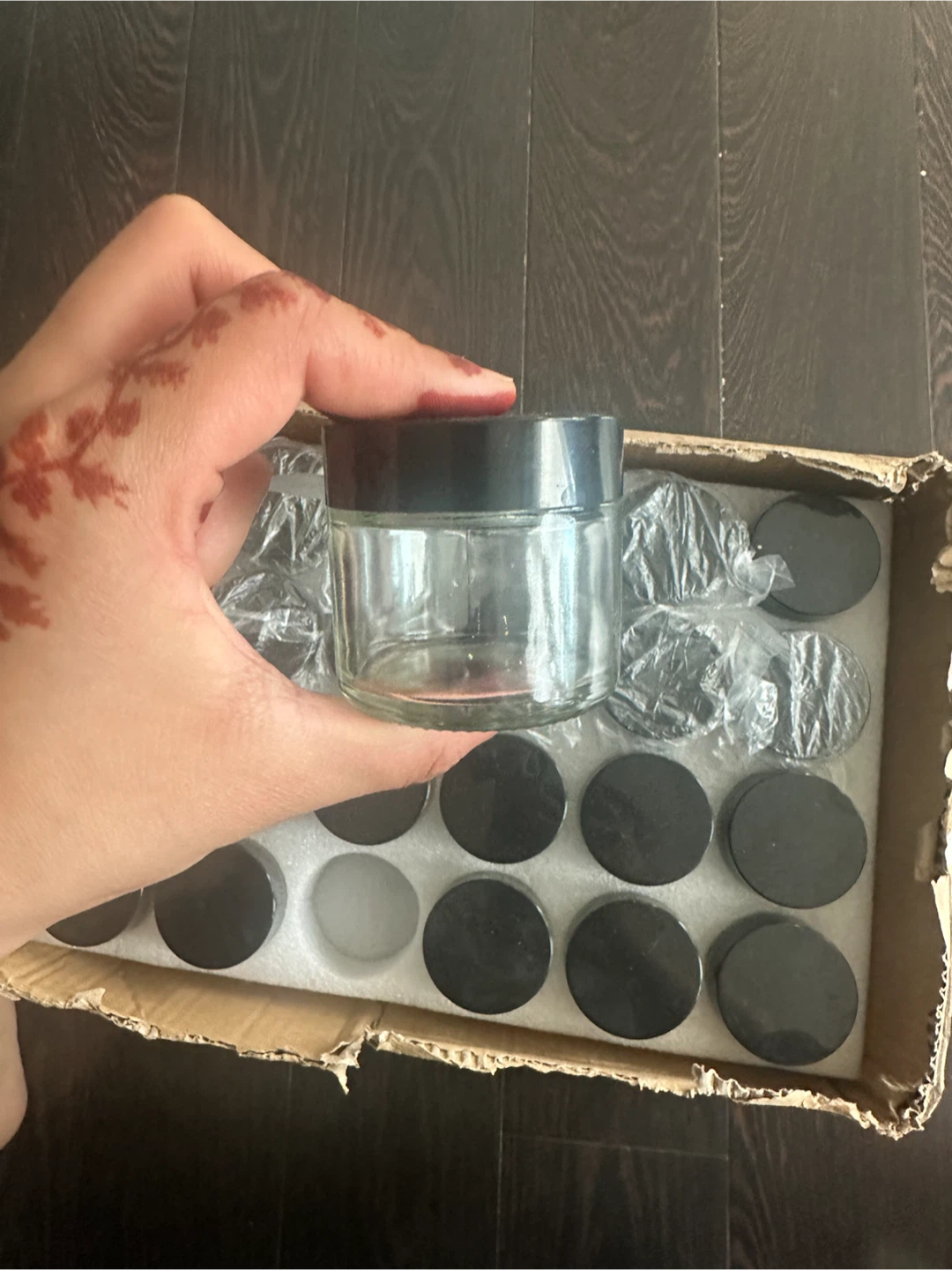 Set of Small Glass Jars