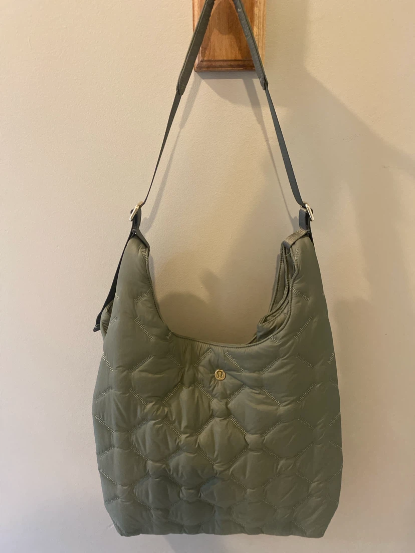 Lululemon Quilted Shoulder Bag - Olive Green
