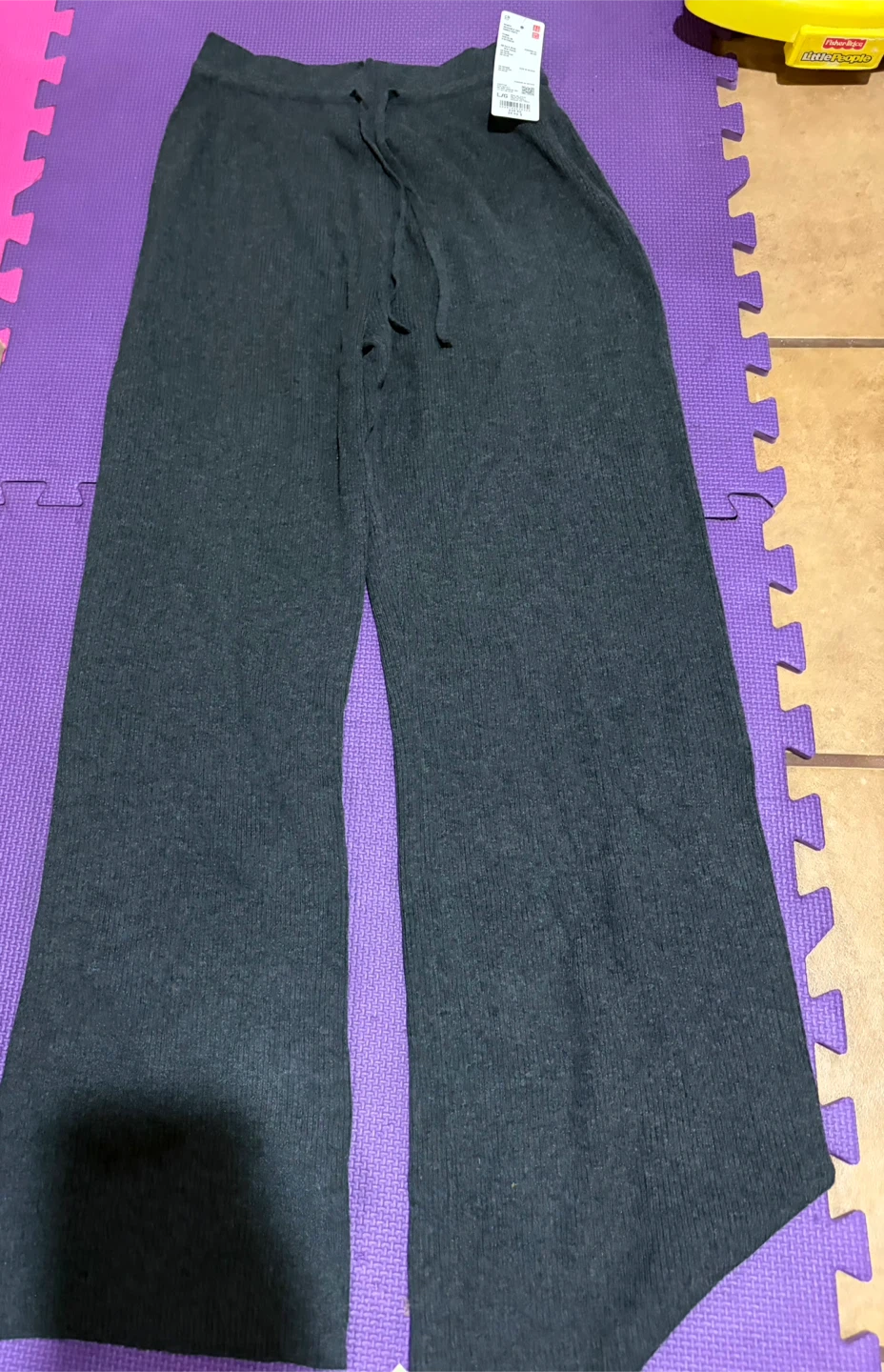 Uniqlo Knit Wide Leg Pants ~ Size Large
