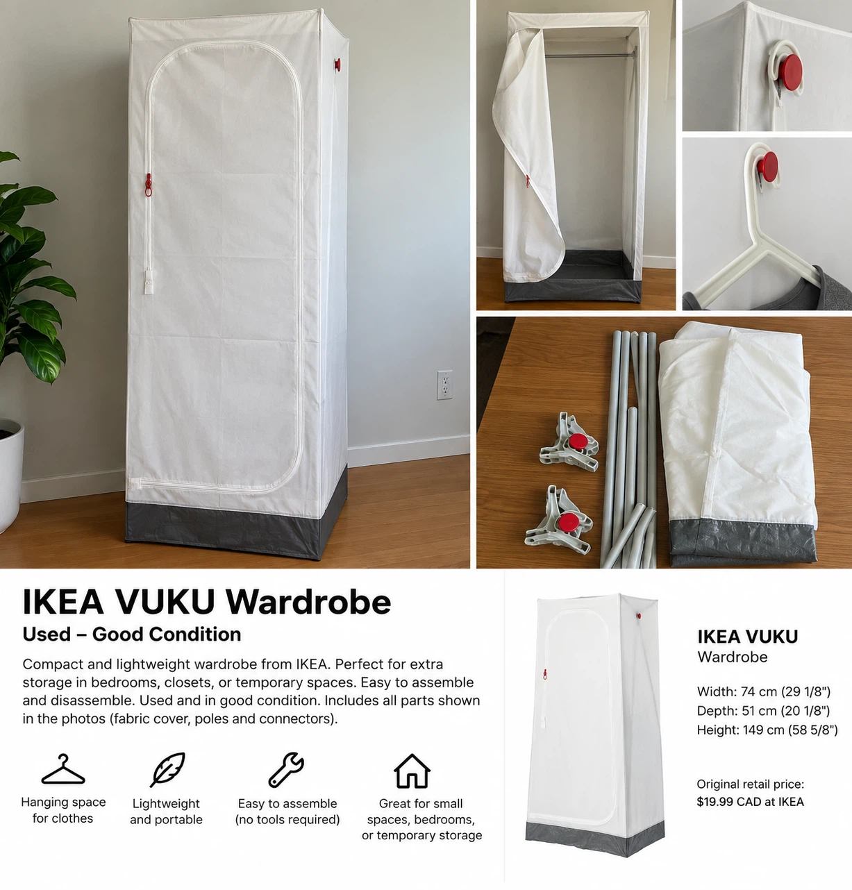 IKEA VUKU Wardrobe