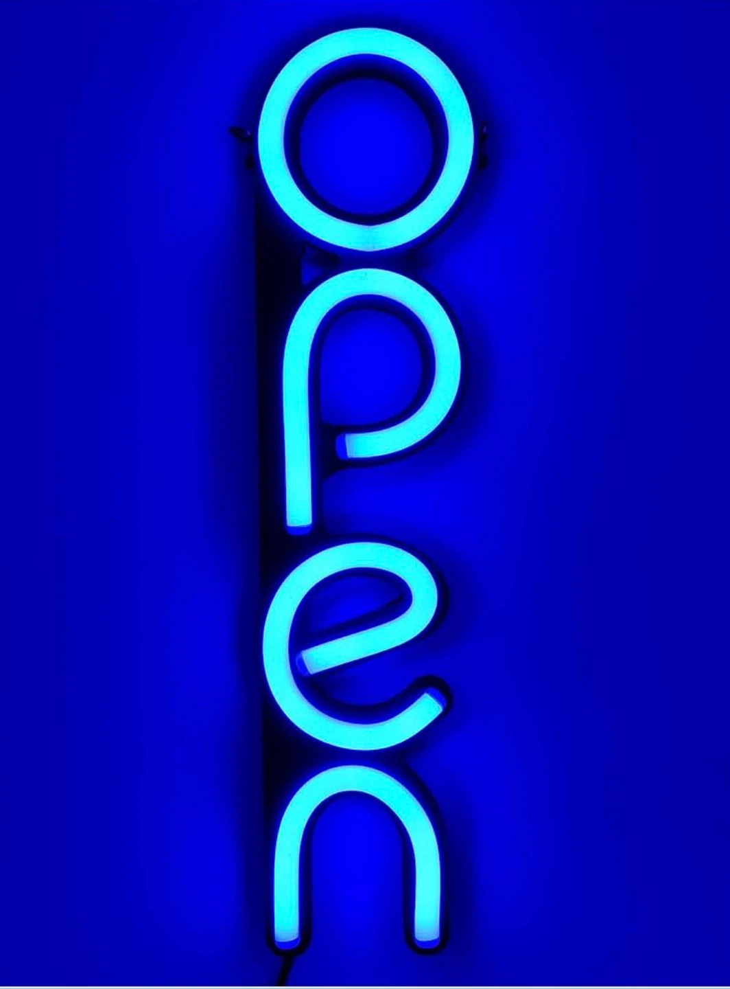 Vertical LED Neon Open Sign