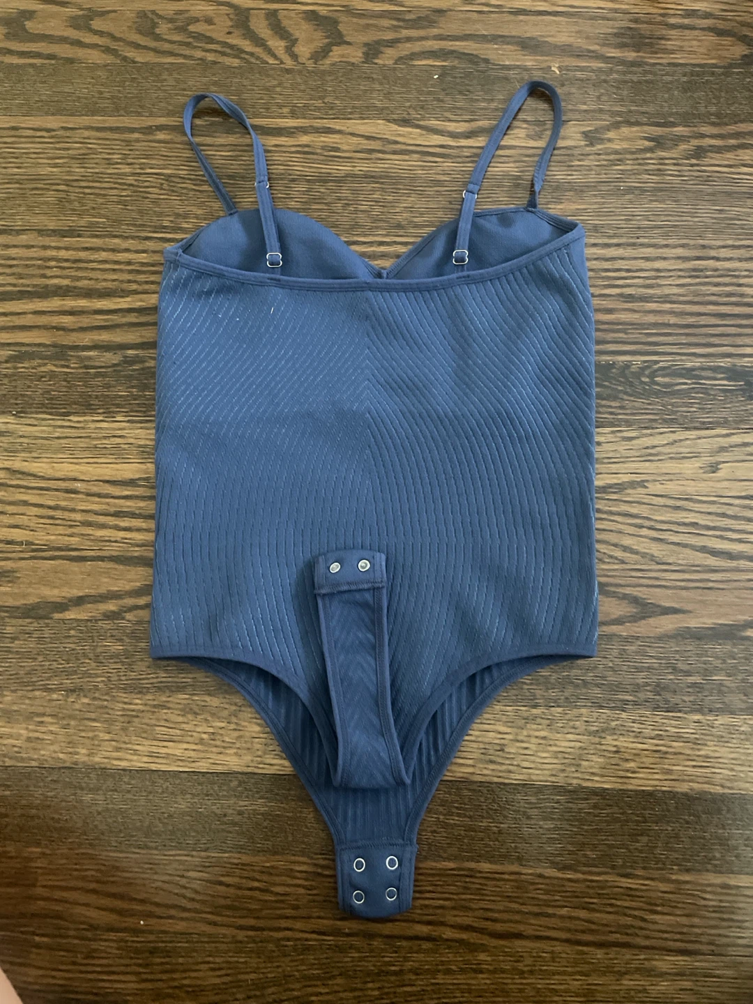 Dynamite Ribbed Bodysuit - Blue - photo 3