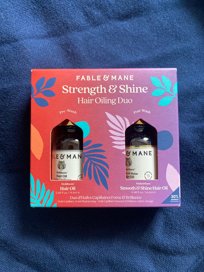 Fable & Mane Strength & Shine Hair Oiling Duo