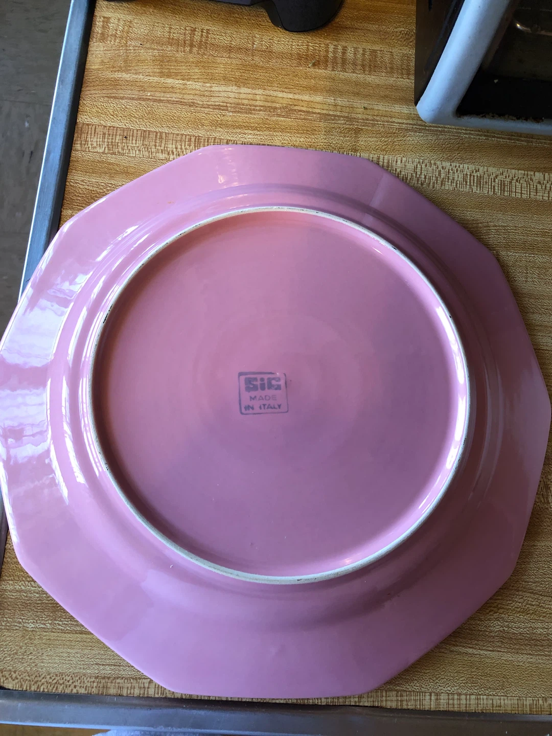 Pink Octagonal Serving Platter - photo 2