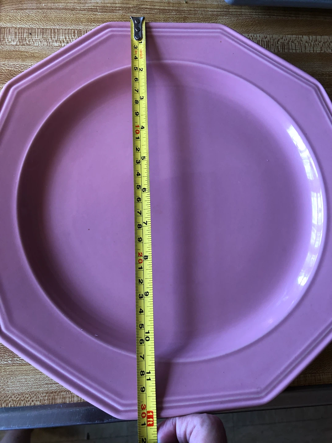 Pink Octagonal Serving Platter - photo 3