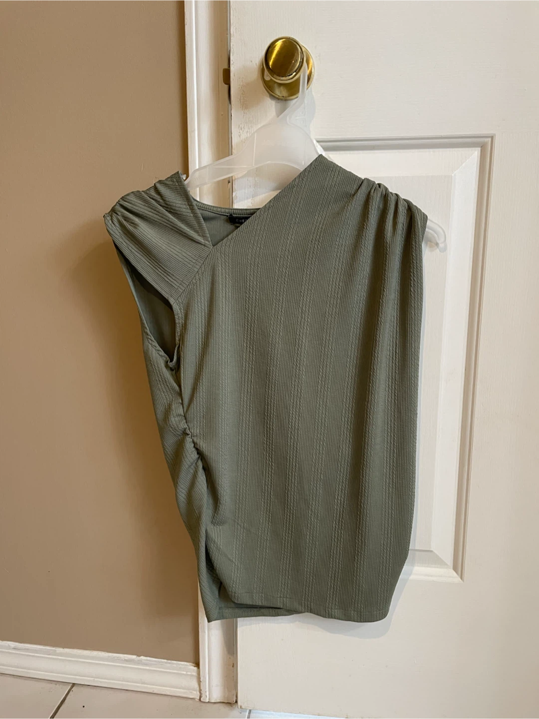 Chemistry Olive Green Ribbed Two-Piece Set - photo 2