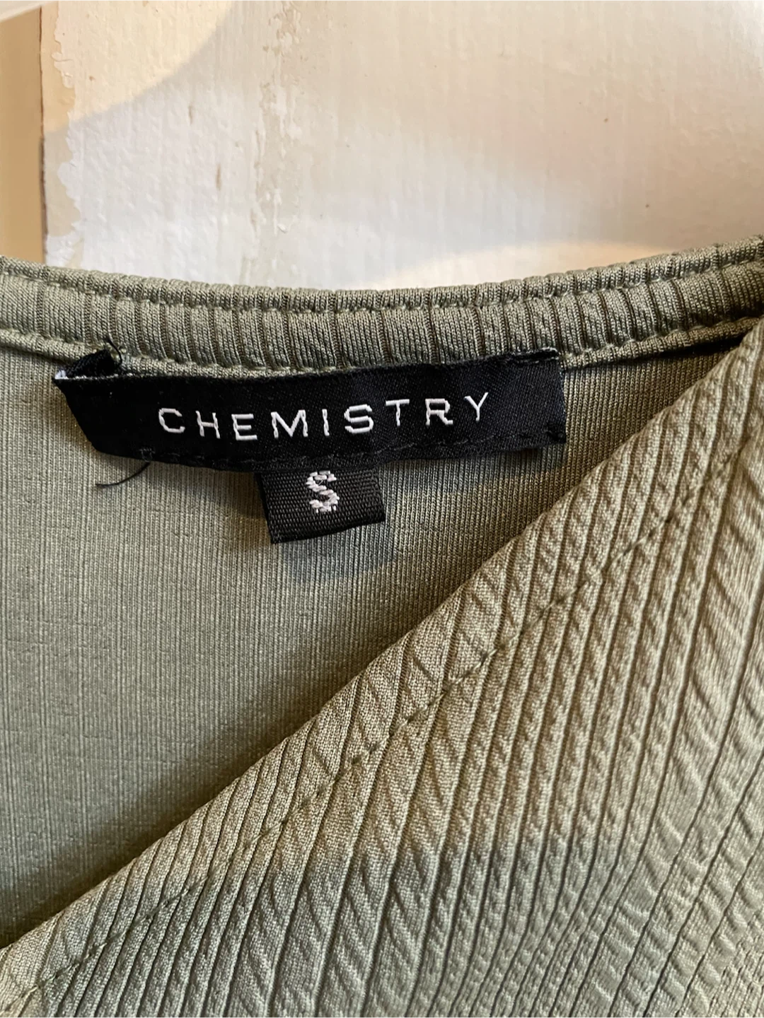 Chemistry Olive Green Ribbed Two-Piece Set - photo 3